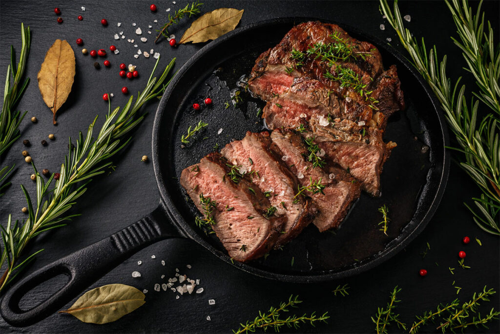 Marinated round steak best sale